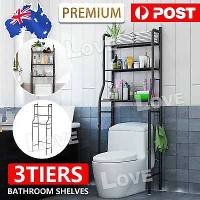 Tiers 3 Toilet Shelf Bathroom Rack Over Laundry Washing Machine Storage Shelves • $23.95