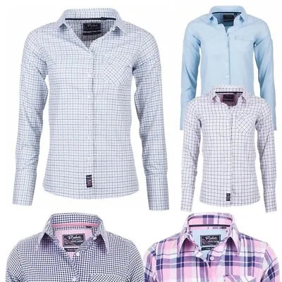 £11 • Buy Ladies Brushed Cotton Shirt Check Or Stripe Country Shirts For Women By Rydale