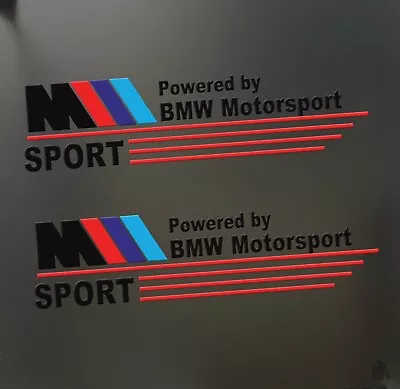 Powered By Fits BMW M Sport Sticker Funny Series Race Car Track Window Decal • $19.99