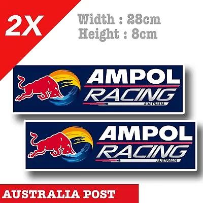 RED BULL AMPOL Racing AUSTRALIA Team X2 Large Red Bull Racing  Vinyl  Sticker • $26