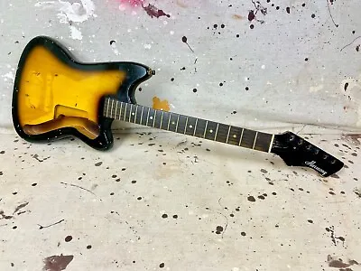 1960's Harmony Bobkat H14 Or H15 Guitar Body & Neck Husk Sunburst Vintage Bobcat • $295