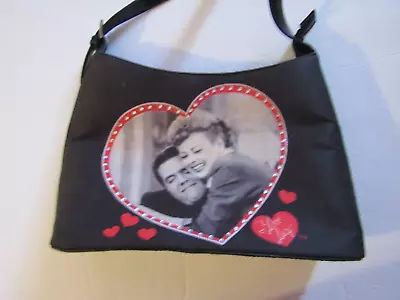 Vintage   I LOVE LUCY  Black White Red Handbag Purse TV Show Souvenir • $12.99