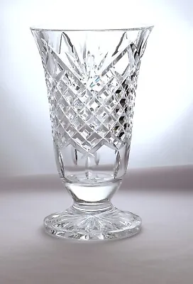 Waterford Crystal 8-1/2  Footed Flared Vase • $70