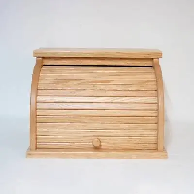 Oak Roll-Top Bread Box • $179.99