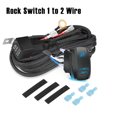 Wiring Harness Kit Heavy Duty 12V 5 Pin Rocker Switch 2-Lead For Led Light Bar • $23.89