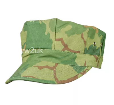 Vietnam War Us Army Mitchell Camouflage Camo Utility Military Cap Size Xl • $17.09