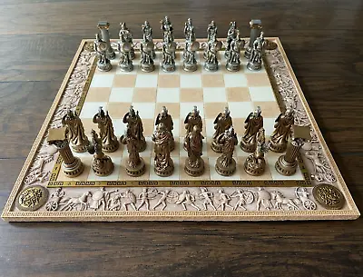 Greek Mythology Roman Pantheon Chessman Home Chess Decorative Piece Gift Set • $219.95
