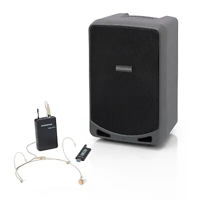 Samson Expedition XP106wDE Portable PA System W/ Wireless Headset Microphone • $399.99