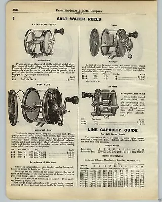 $14.99 • Buy 1930 PAPER AD Vom Hofe Universal Star Fishing Reel Montague Red Wing Trail