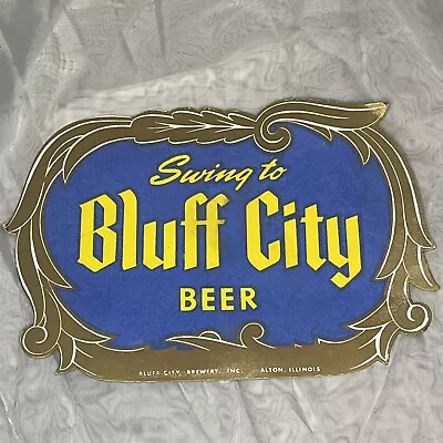 Vintage Bluff City Beer Easel Back Advertising Sign • $40