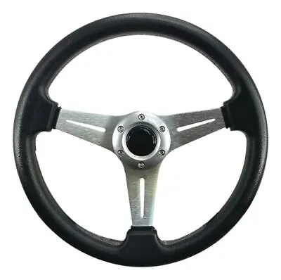 Pactrade Marine Boat Pontoon Non-Magnetic Silver Steering Wheel Alum 13 D Foam • $55.99