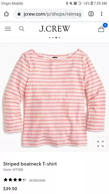 J Crew Striped Tee S • $5