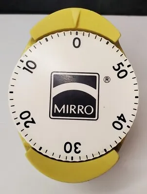 Vintage MIRRO 60 Minute Kitchen Timer Harvest Gold Bell TESTED Works Great! • $10.99