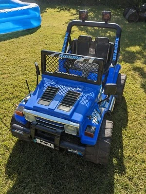 £20 • Buy Rebo Kids 4x4 Electric Ride On Jeep, Blue
