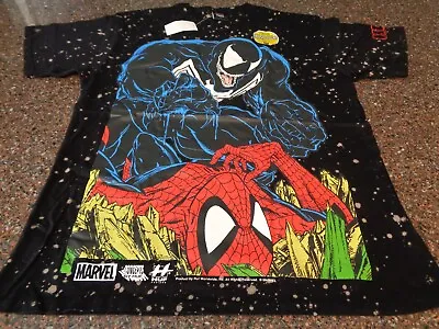 HUF X Marvel Venom Is Back Adult Large Black SS T-Shirt Tee Spider-man Brand New • $47.99