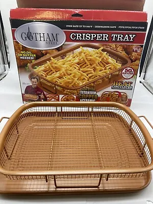 Gotham Steel Pro Crisper Tray- Bakes & Crisps Food Without Oil Or Butter • $11.99