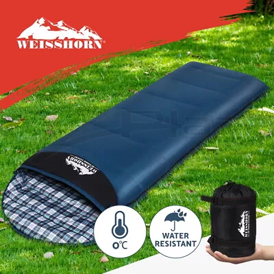 Weisshorn Sleeping Bags Single Camping Hiking Winter Thermal 0°C-20°C • $27.95