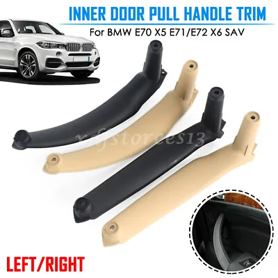 $11.99 • Buy Interior Door Handle Inner Panel Pull Trim Cover For BMW E70 E71 X5 X6 2007-2014