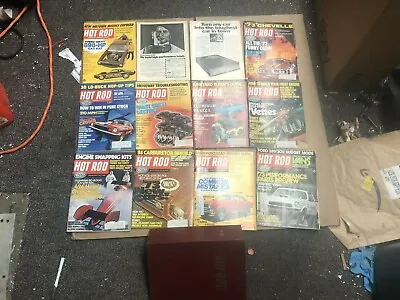 1972 FULL YEAR 12 ISSUES VINTAGE HOT ROD MAGAZINES + Binder  • $39.99