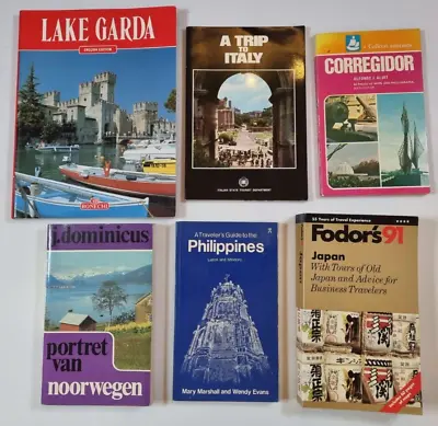 Lake Garda Italy Philippines Japan Vintage Travel 6 Book Bundle Paperback • £7.50