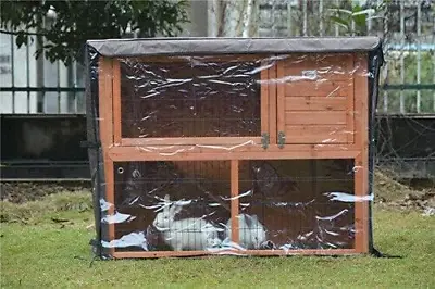 BUNNY BUSINESS Moisture Resistant Rabbit Hutch Cover Covers 48  Universal Hutch • £18.50