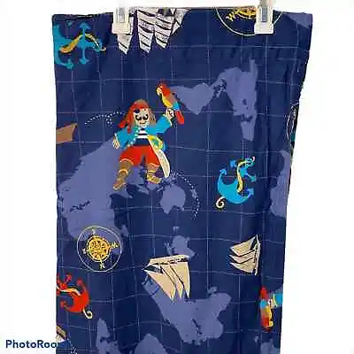 The Company Store Kids Pirate 3pc Bedroom Set Twin Duvet Sham & Curtain • £95.31