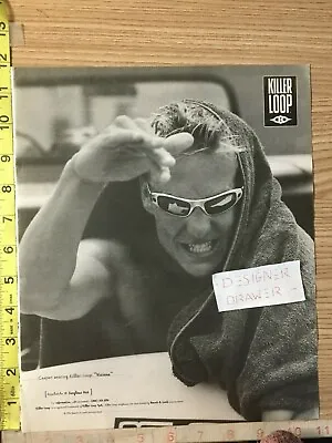 Killer Loop 1996 Sunglasses Eyewear Vintage Print Ad Advertisement: Vicious • $12.95