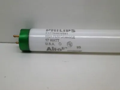 (2-Pack) Philips F17T8/ADV841 ALTO Fluorescent Lamp Light Bulb 4100K Cool White • $18.90