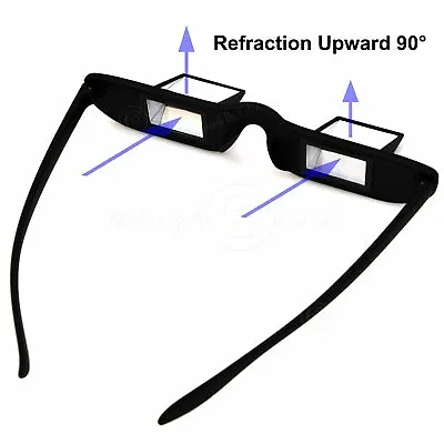 Refraction Upward 90° Periscope Lazy Glasses Prism Vertical Climbing Glasses • $29.98