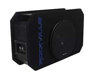 Rockville RMW8P 8  800w Shallow Car Subwoofer+Tunnel Slot Ported Sub Enclosur... • $89.99