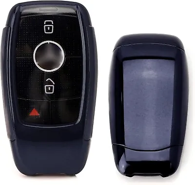 Black TPU Key Fob Cover W/ Button Cover For Mercedes E S G A C CLA CLS GLB Class • $11.69