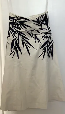COAST Strapless White / Black Dress ☀️ Size 14 • £8