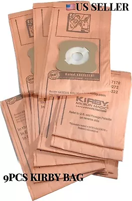 $16.99 • Buy 9 Bags & 1 Belt Kirby Micron Vacuum Bag 197394 Ultimate G Diamond G6 G5 G4 G3