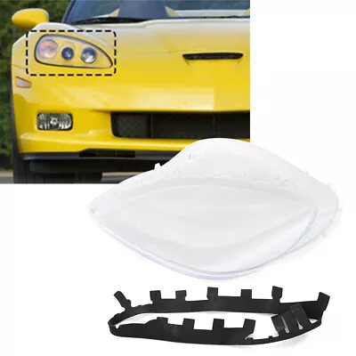 Headlight Lens Cover Head Light Lamp Cover For Chevrolet Corvette C6 05-13 Clear • $76.27