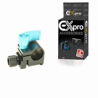 Ex-Pro® Cold Shoe Rail Clamp For DSLR Rig 15mm Rod Rail Support System • £6.62