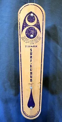 Classic! ~ 1960's Era / Zipees / Sidewalk Surfboard / Wooden Skateboard! • $219.95