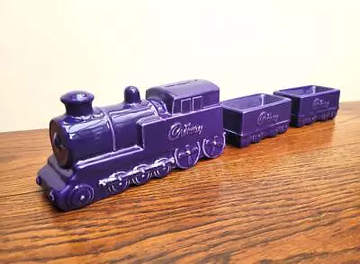 Wade Cadbury Train Money Box Piggy Bank Purple Locomotive • £40