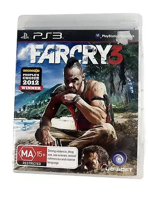 FARCRY 3  SONY PS3 Game Complete With Manual - Excellent Condition Free Postage • $8.95