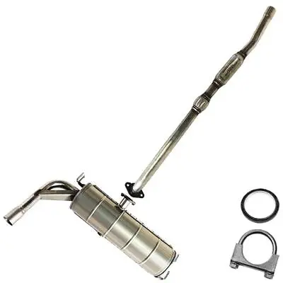 Stainless Steel Resonator Pipe Muffler Exhaust System Fits: 2004-2005 Rav4 2.4L • $254.74