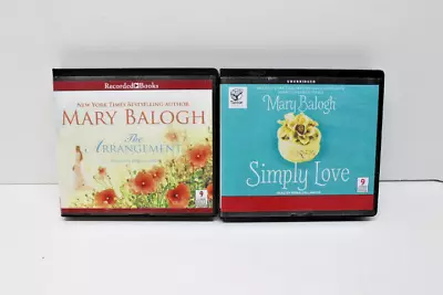 Lot Of 2 Unabridged Audio Books CD By Mary Balogh SIMPLY LOVE & The ARRANGEMENT • $15