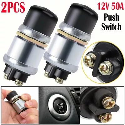 50A 12V Waterproof Car Boat Track Switch Push Button Horn Engine Start Starter • $7.89