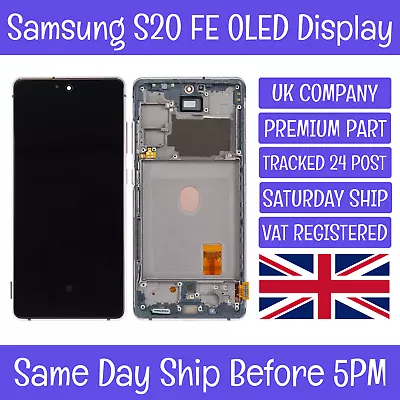 Samsung Galaxy S20 FE SM-G780/G781 OLED LCD Screen Display Touch Digitizer+Frame • £40.99