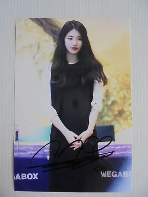 Suzy Bae Miss A 4x6 Photo Korean Actress KPOP Autograph Signed USA Seller 29 • $14.99