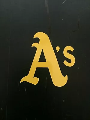 Two Oakland A's Baseball Helmet Vinyl Sticker Decal Batting Helmet Decal • $3.75