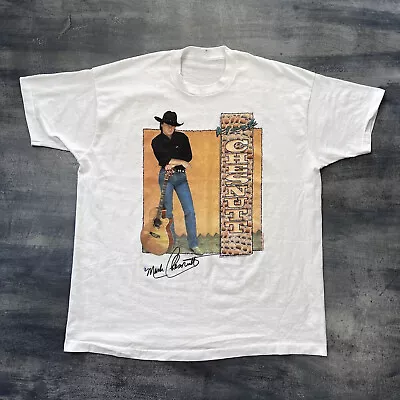 Vintage 90s Mark Chesnutt Country Music Cotton White S-5XL Unisex Shirt AM270 • $21.99