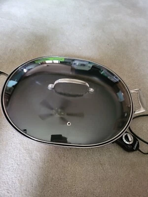 $75 • Buy Cuisinart CSK-150 1500-Watt Nonstick Oval Electric Skillet,Brushed Stainless