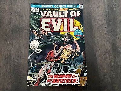 Vault Of Evil Marvel Comic Group Comic 1973 • $2.99