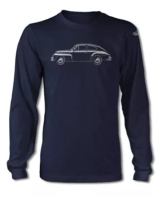 Volvo PV544 Coupe T-Shirt - Long Sleeves - Side View • $26.90