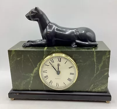 Bey-Berk Marble Cat Clock • $59.99