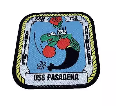 USS Pasadena SSN-752 Patch – Plastic Backing • $12.99